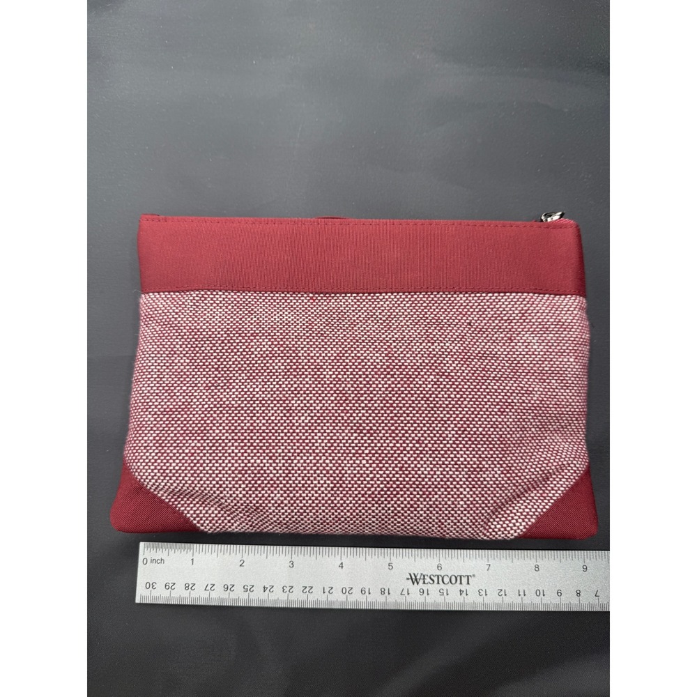 MARTIN GRANT QANTAS First Class Amenity Kit Pouch Unisex Burgundy Red Stripe OS - Picture 5 of 6